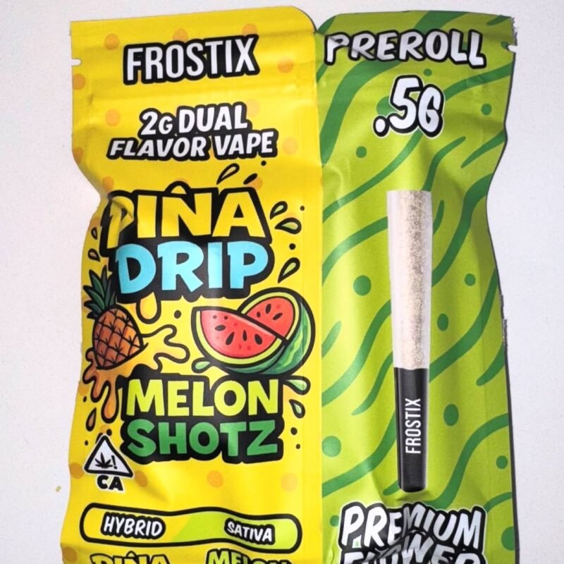  FRO STIX DUAL FLAVOR PINA DRIP AND MELON SHOTZ DISPOSABLE